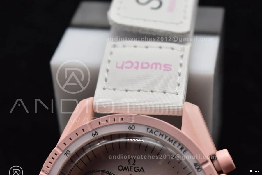 x Mission Strap Nylon to Venus Quartz Moonwatch Swatch Omega on Bioceramic 0403